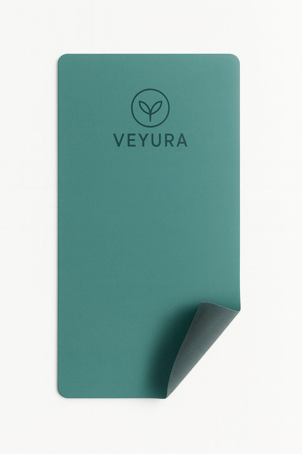 Veyura Dikke Yogamat Groen/Grijs TPE | Antislip & Duurzaam