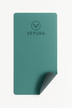 Veyura Dikke Yogamat Groen/Grijs TPE | Antislip & Duurzaam