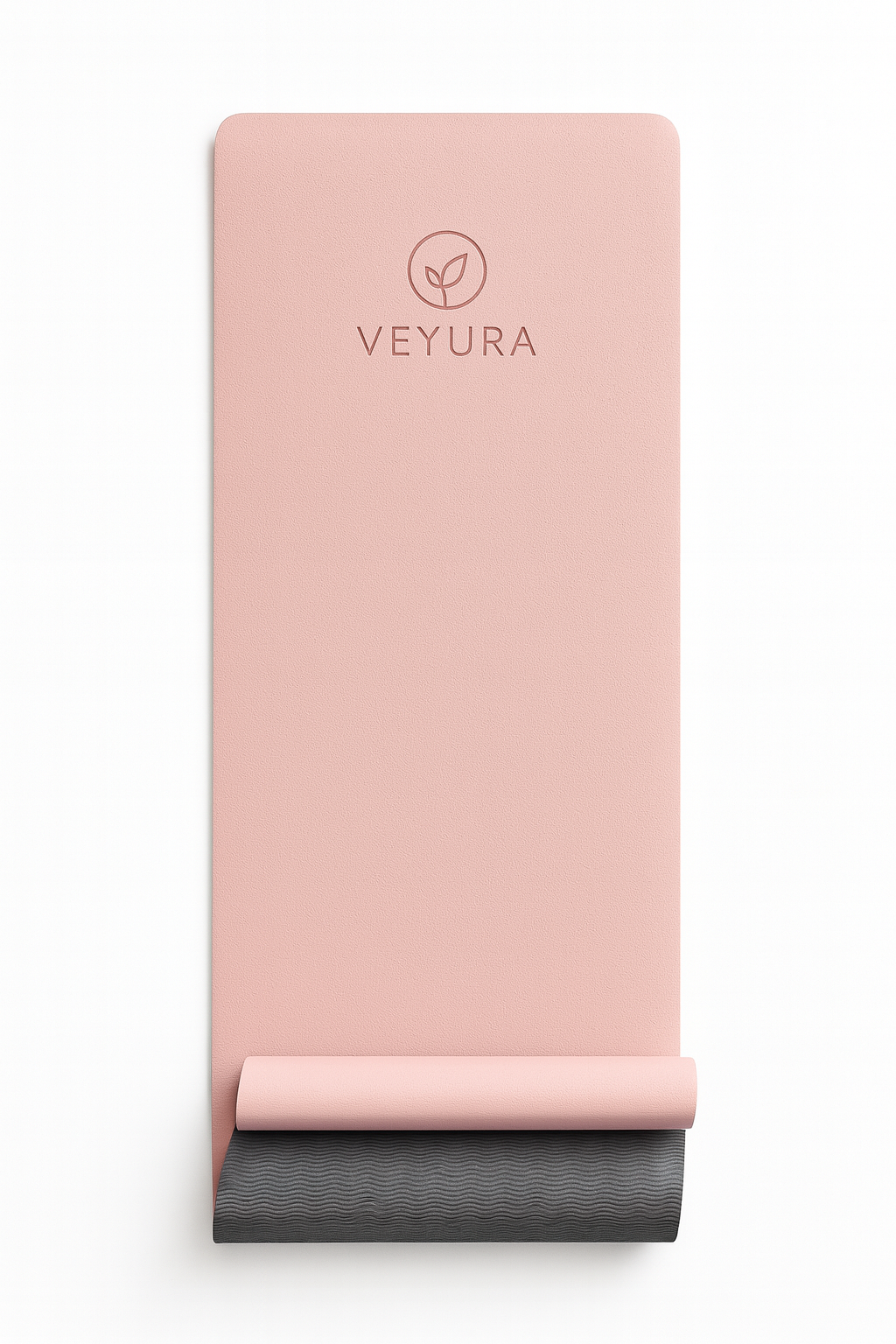 Veyura Dikke Yogamat Roze/Grijs TPE | Antislip & Duurzaam
