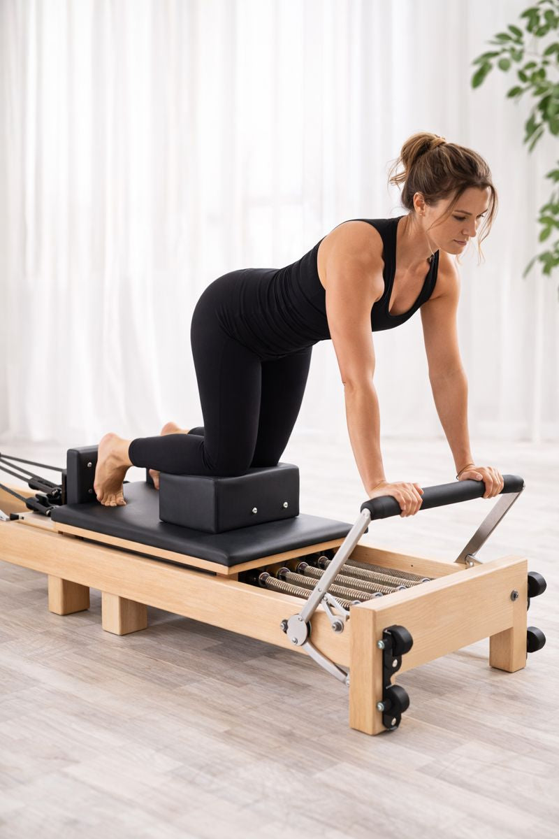Professionele houten pilates reformer voor thuis en studio