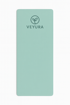 Veyura Dikke Yogamat Groen/Grijs TPE | Antislip & Duurzaam