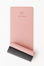 Veyura Dikke Yogamat Roze/Grijs TPE | Antislip & Duurzaam